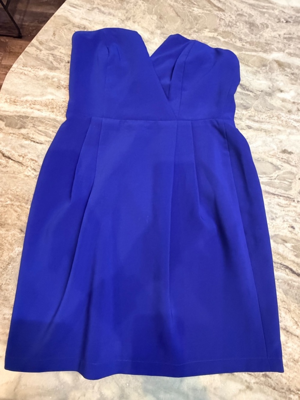 Adelyn Rae Strapless Royal Blue Fit Flare Dress Size L Cocktail Wedding